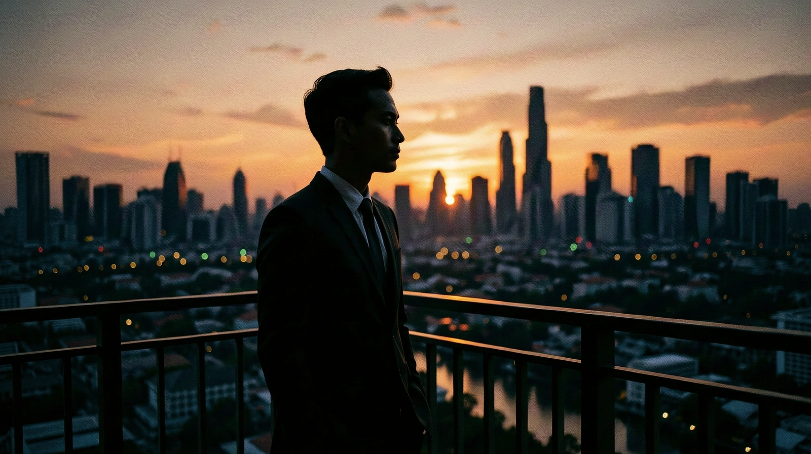 The Modern Indonesian Gentleman overlooking Jakarta